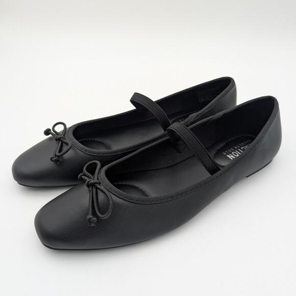 Reaction Kenneth Cole Copy Tap Ballet Flat Women's Black Size US9 - Picture 1 of 12